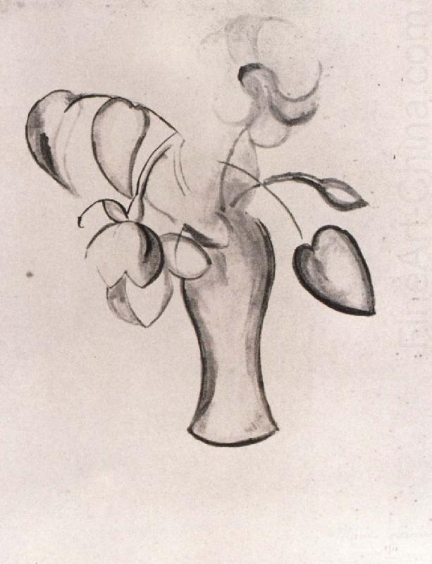 Study of flower, Marie Laurencin